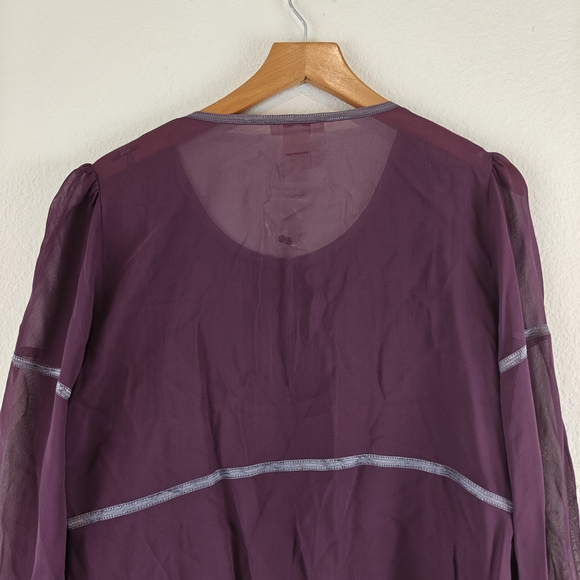 Sundance Plum Sheer Blouse - Picture 16 of 16